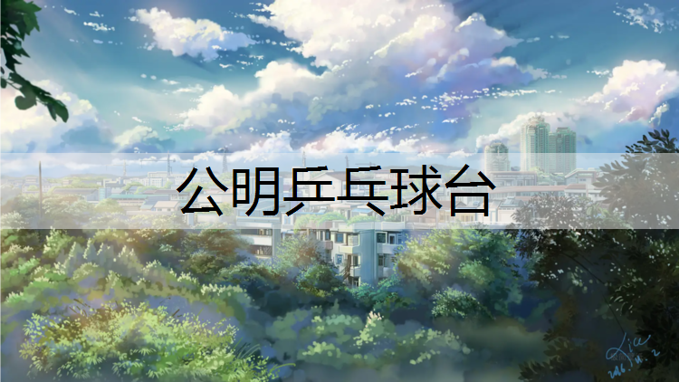 公明乒乓球台