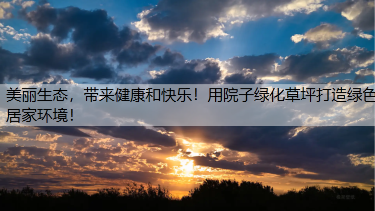 美丽生态，带来健康和快乐！用院子绿化草坪打造绿色居家环境！